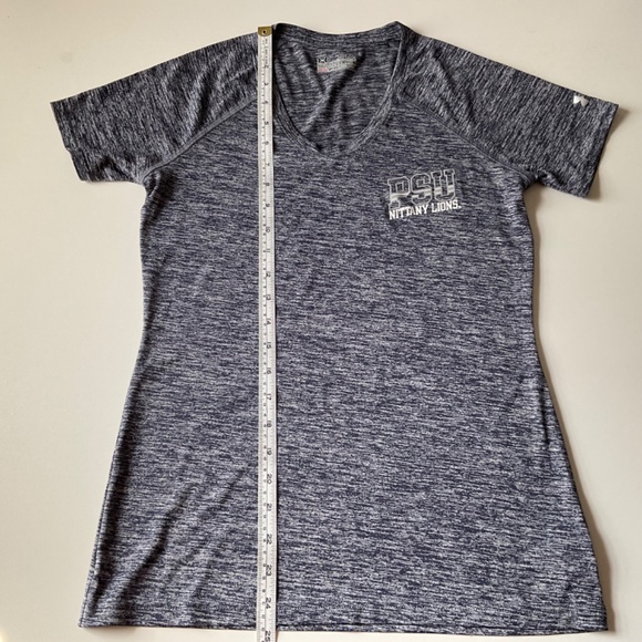 PENN STATE Nittany Lions Top Semi-fitted Heatgear Top Under Armour PSU Fan Sz S - Picture 10 of 11